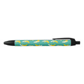 Half peeled banana seamless pattern - Tropical fru Zwarte Inkt Pen (Bovenkant)