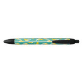 Half peeled banana seamless pattern - Tropical fru Zwarte Inkt Pen (Achterkant)