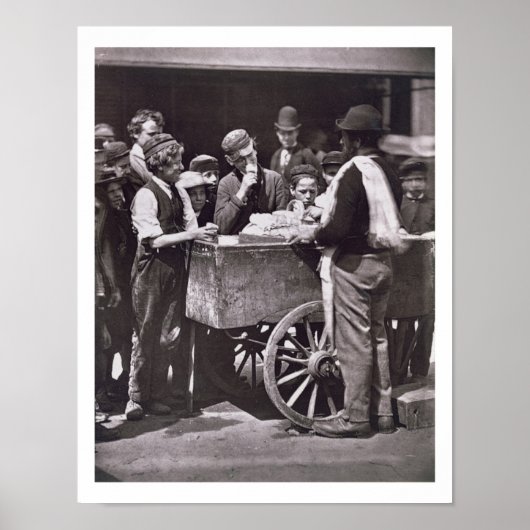 Half Penny Ices, van 'Street Life in London', 187 Poster (Voorkant)