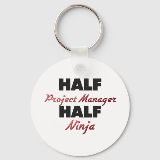 Half projectmanager Half Ninja Sleutelhanger (Voorkant)