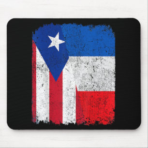 Half Puerto Ricaans Half Frans Vlag Erfgoed Trots Muismat