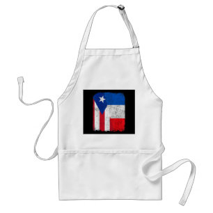 Half Puerto Ricaans Half Frans Vlag Erfgoed Trots  Standaard Schort