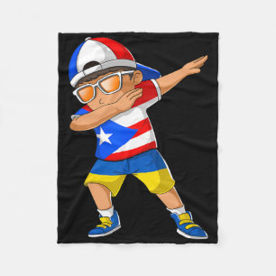 Half Puerto Ricaans Half Oekraïense Jongen Puerto  Fleece Deken