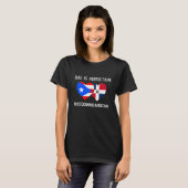 Half Puerto Rican Half Dominicaanse vlag Boris Dom T-shirt (Voorkant volledig)