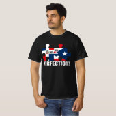 Half Puerto Rican Half Dominicaanse Vlagkaart geco T-shirt (Voorkant volledig)