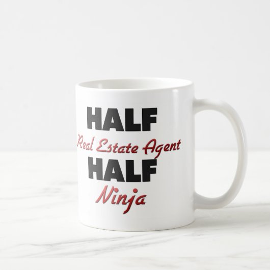 Half Real Estate Agent Half Ninja Koffiemok (Rechts)