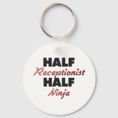 Half receptionist Half Ninja Sleutelhanger (Voorkant)
