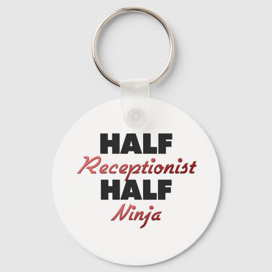Half receptionist Half Ninja Sleutelhanger (Voorkant)