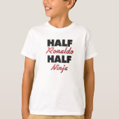 Half Ronaldo Half Ninja T-shirt (Voorkant)