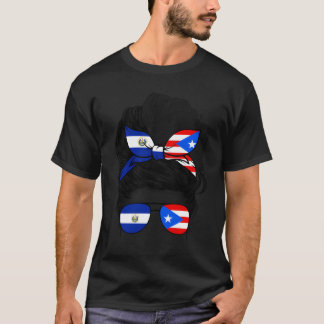 Half Salvadorian And Puerto Rican Rico El Salvador T-shirt