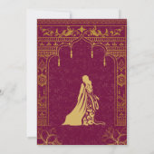 Half Saree Ritu Kala Samskara Kaart (Achterkant)