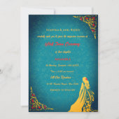 Half Saree Ritu Kala Samskara Kaart (Voorkant)