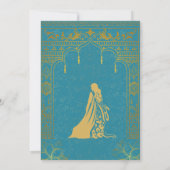 Half Saree Ritu Kala Samskara Kaart (Achterkant)