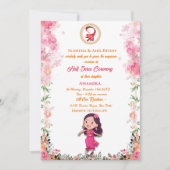 Half Saree Ritu Kala Samskara Uitnodiging (Voorkant)