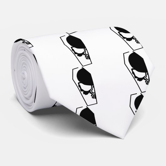 Half schedel in Coffin Stropdas (Opgerold)