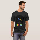 Half Senegalees Half Sierra Leone Afro T-shirt (Voorkant volledig)