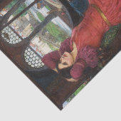 Half-Sick of Shadows door John William Waterhouse Tissuepapier (Detail)