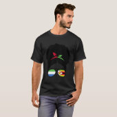 Half Sierra Leone Half Zimbabwe Sierra Leone Z T-shirt (Voorkant volledig)