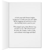 Half Sister Verjaardag Puppy en bloemen (Binnen (Rechts))