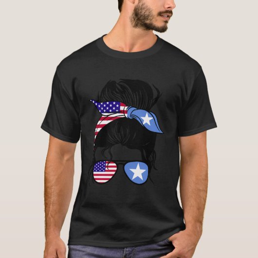 Half Somalisch Half Amerikaans Somalië Erfgoed Som T-shirt (Voorkant)