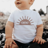 Half Sun One Terracotta Baby Tshirt