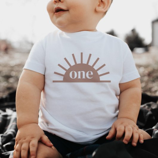 Half Sun One Terracotta Baby Tshirt