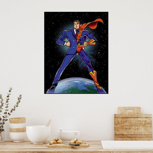 Half Super-Hero Poster (Keuken)