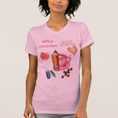 Half Teacher Half Coffee T-shirt (Voorkant)