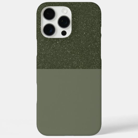 Half Texture Moss Groene iPhone Case – (Achterkant)