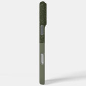 Half Texture Moss Groene iPhone Case – (Achterkant / Rechts)