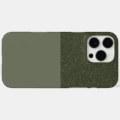 Half Texture Moss Groene iPhone Case – (Achterkant (horizontaal))