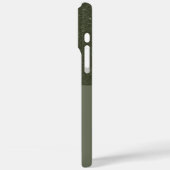 Half Texture Moss Groene iPhone Case – (Achterkant / Links)