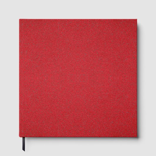 Half Textured Rode Gastenboek (Verticale Split) (Voorkant)