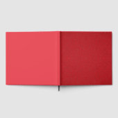 Half Textured Rode Gastenboek (Verticale Split) (Volledig)