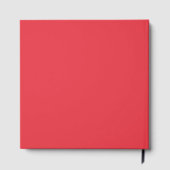 Half Textured Rood Gastenboek (Verticaal Gesplitst (Achterkant)