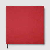Half Textured Rood Gastenboek (Verticaal Gesplitst (Voorkant)