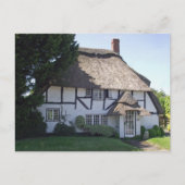Half-Timbered Thatched Briefkaart van de Katoen (Voorkant)