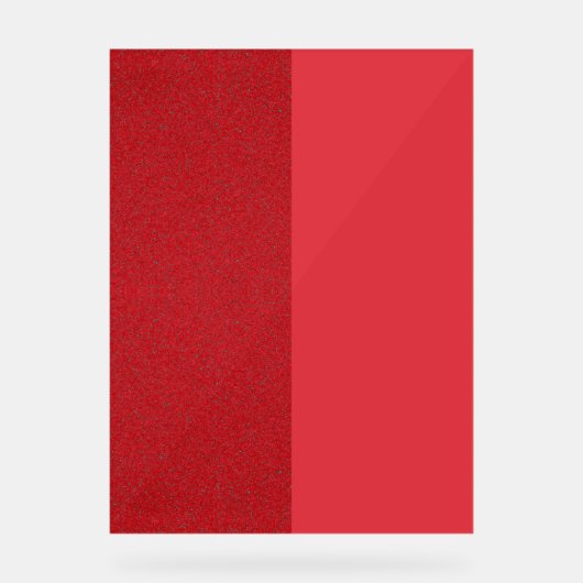 Half-Tone Tomaat Rood Acryl Teken – Bord (Voorkant)