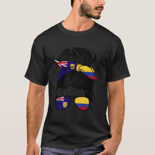 half turks en caicos half colombiaans mix turks en t-shirt