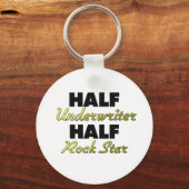 Half Underwriter Half Rock Star Sleutelhanger (Voorkant)