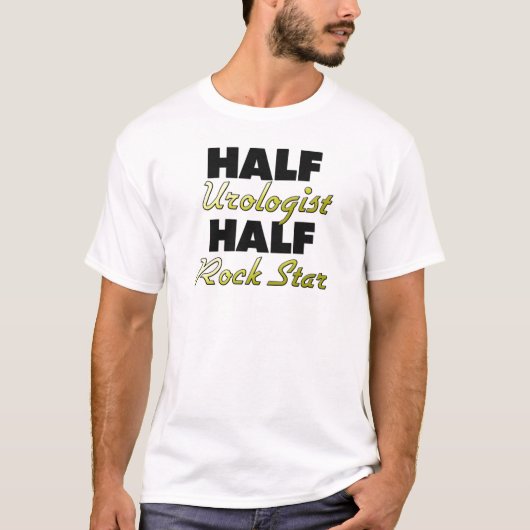 Half-uroloog Half-Rock Star T-shirt (Voorkant)