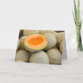 Half Verjaardag musk meloenen Kaart (Voorkant)