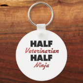 Half Veterinarian Half Ninja Sleutelhanger (Voorkant)