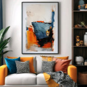 Half vol glas - Abstracte metafoor Poster