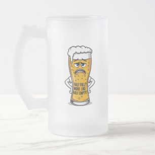 Half vol? Meer als half leeg! Matglas Bierpul