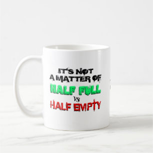 Half vol versus half leeg koffiemok