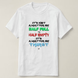 Half vol vs. half leeg t-shirt