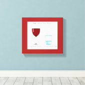 Half volledig glas canvas afdruk (Insitu (Houten vloer))