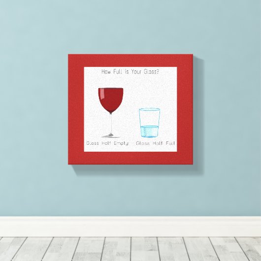 Half volledig glas canvas afdruk (Insitu (Houten vloer))