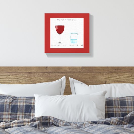 Half volledig glas canvas afdruk (Insitu (Slaapkamer))